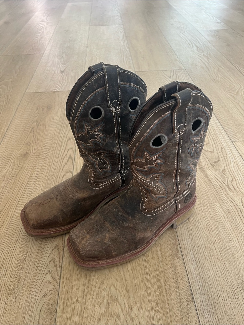Double H Brown Western Work Boots
